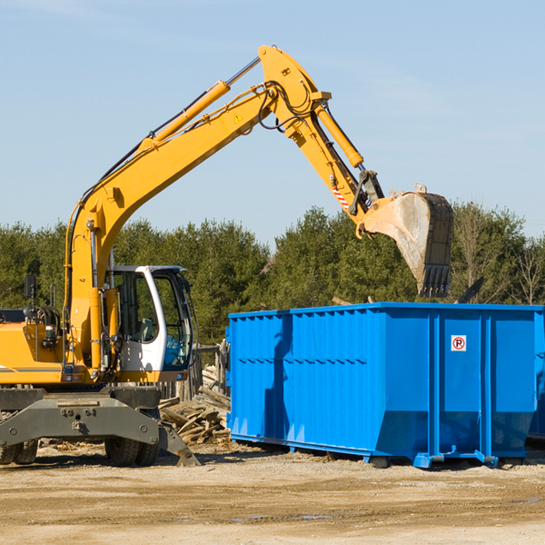 what size residential dumpster rentals are available in Hillpoint WI